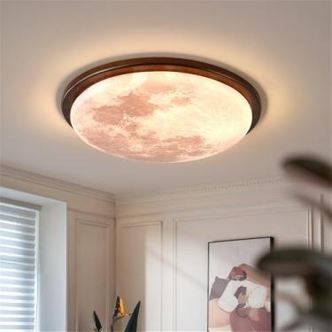 Imagem de Nórdico Moderno Quarto Lâmpada De Teto LED Moda Simplicidade Arte Sala De Estar Estudo De Restaurante Quarto Infantil Corredor Varanda Luz (3828A D53CM)