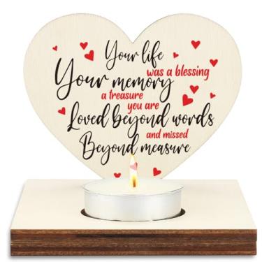 Imagem de Castiçal de madeira em forma de coração, presente memorial e simpatia com citações cardeais e sentimentais castiçais decoração de madeira rústica SLZ4