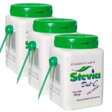 Imagem de Kit 3x Adoçante dietético Stevia Dul-c Bolivia 100g