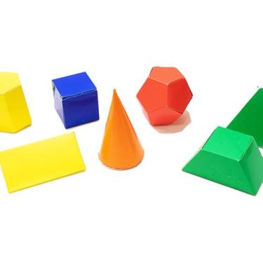 Imagem de Solidos Geometricos Planificados 20 Peças MMP Pedagogico