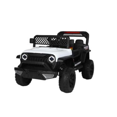 Imagem de Bang Toys - Carrinho Elétrico Infantil Adventure 12V - com Luzes de LED, Sons, Entrada USB/MP3, Bluetooth, Controle Remoto - Suporta até 50kg - Cor Branco
