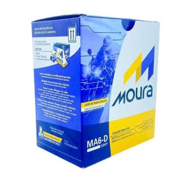 Imagem de Bateria Moura AGM Vrla Para Motocicletas Ma6-D 12V 6Ah
