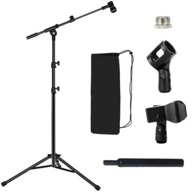 Imagem de Suporte de microfone de tripé Floor Boom Arm Lemxadd para Blue Yeti Q2