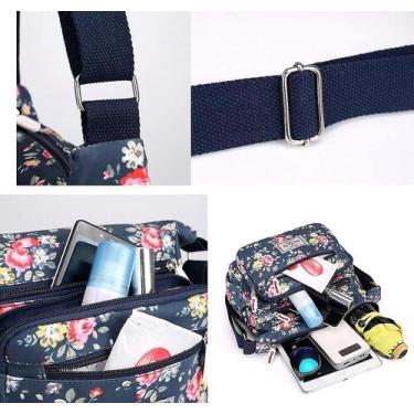 Imagem de Casual Nylon Floral Shoulder Bag para mulheres crossbody bag me - HUOG