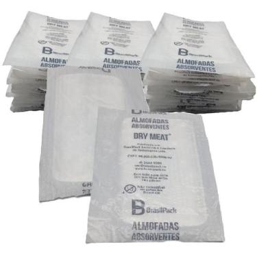 Imagem de Absorvente Alimentos Dry Meat 65g Branca 250 unid - Brasil Pack