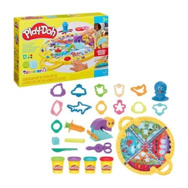 Imagem de Brinquedo Infantil Play-Doh Kit de Massinha Tapete de Atividades Hasbr