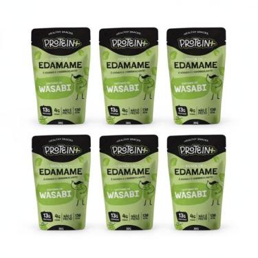 Imagem de Kit 6 edamame wasabi snack fit 13g proteina 30g protein plus - PROTEIN