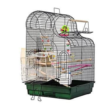 Imagem de Gaiola de pássaro moda grande gaiola de papagaio de metal gaiola de reprodução monge xuanfeng pele de tigre gaiola de pássaro grande gaiola de periquito gaiola de brinquedo prateleira de brinquedo