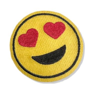Imagem de V0052-001 Carinha Apaixonada Patch Bordado 6,8×6,8cm (A-Termo adesivo ou costura.)