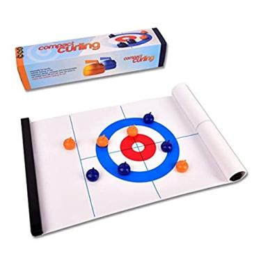 Imagem de Tabletop Curling Game-Compact Curling Board Game,Mini Table Games for Family, School, Office or Travel Play