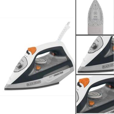 Imagem de Ferro Passar A Vapor Black Decker Fx3100 - Preto/Branco 220V