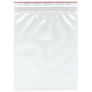 Imagem de Minigrip Red Line 20,3 x 25,4 cm (pacote com 50), 6 mil sacos de plástico recicláveis com zíper duplo industrial