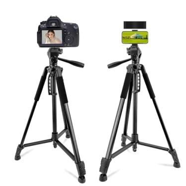 Imagem de Tripé Profissional 170cm para Câmeras e Celulares – Semi-Hidráulico com Trava, Nível de Bolha, Bolsa de Transporte, Altura Ajustável