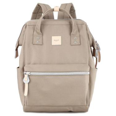 Imagem de Mochila himawari 1881-Khaki de lona impermeável 18L com porta USB