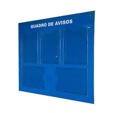 Imagem de Quadro Aviso Gestão Á Vista Painel Mural Recados Organização Porta Fol