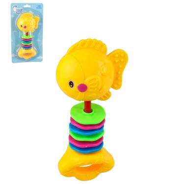 Imagem de Chocalho Para Bebê Plástico Fundo do MAR Color - Tudo em Caixa