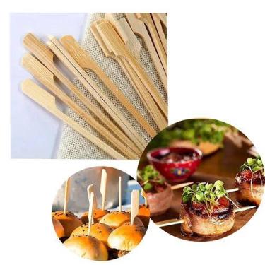 Imagem de 50 Un Espeto De Bambu Golf 9cm - Natural Produtos