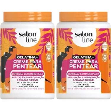 Imagem de Kit 2 Definição Extraordinária Creme de Pentear + Gelatina 1kg cada Sa