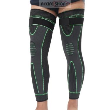 Imagem de Joelheira Compressão Meia Ortopédica Par Recuperação Proteção Conforto