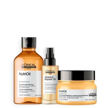 Imagem de Kit Loreal NutriOil Nutrição Duo + Óleo Abs Repair 10in1 - Loreal Prof