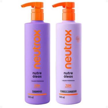 Imagem de Kit Neutrox Nutre Óleos: Shampoo e Condicionador 500ml