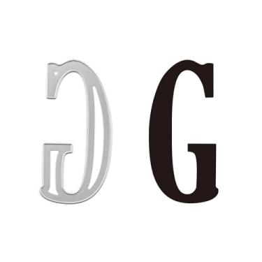 Imagem de Matrizes de letras maiúsculas de 10 cm / 4 polegadas para fazer cartões, alfabetos grandes, matrizes de corte de metal para artesanato em papel, artesanato feito à mão, materiais de scrapbook, álbuns