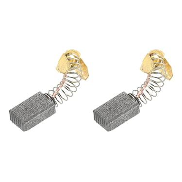 Imagem de Escovas de carvão 0,51 x 0,31 x 0,2 polegadas para motores elétricos, ferramenta elétrica, moedor angular, serra de mesa, reparo de peças sobressalentes, pacote com 2