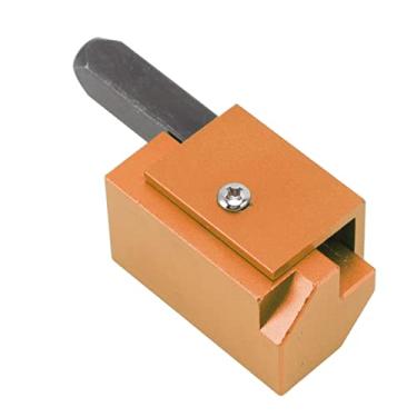 Imagem de Conjunto de cinzel de canto para marcenaria - Cinzel de orifício quadrado de ângulo reto para fundição de dobradiça e trabalho de marcenaria, alinhamento automático de precisão com braçadeira de