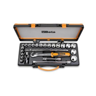 Imagem de Jogo Soquetes Sextavados 1/2'' Catraca e Estojo 920A/C20Q