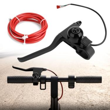 Imagem de Jerbor Alavanca de alavanca de freio com cabo de freio para iScooter i8/i9, kit de montagem de freio de peças de alavanca de guidão, substituição de scooter elétrica para Iscooter