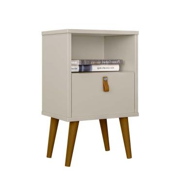 Imagem de Mesa De Cabeceira Keila Off White 39x65 Cm L04 - D'rossi
