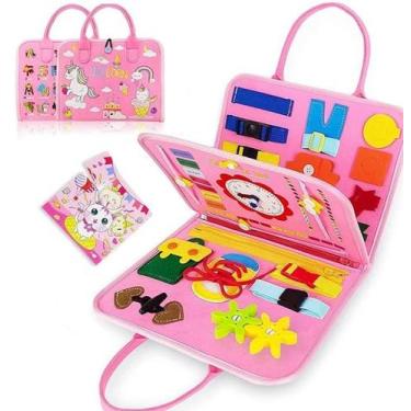 Imagem de Busy Board Montessori Rosa - sem marca