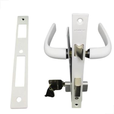 Imagem de Fechadura Giro 323 Papaiz Udinese Branco P/ Porta e Portão - Udinese P