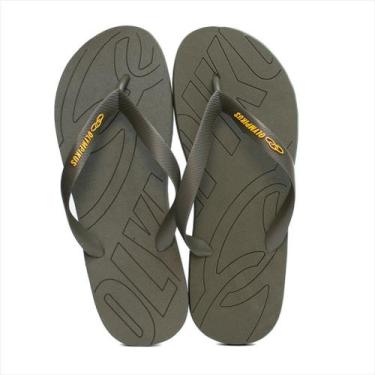 Imagem de Chinelo Olympikus Livre Masculino, 38, Verde militar