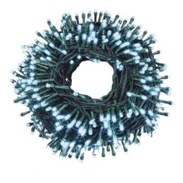 Imagem de Pisca Iluminação Enfeite Natal C/ 100 Leds 9m 8 Funções 127v/220v Fio 