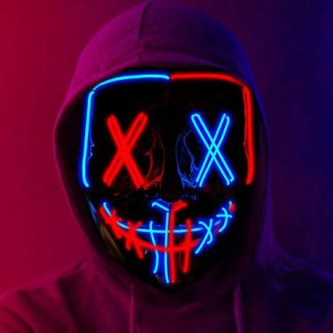 Imagem de Máscara LED Stegosaurus Halloween Festival Party Scary