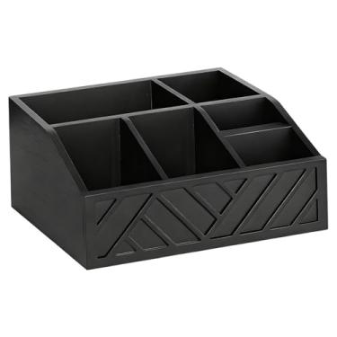 Imagem de KiBcsLic Organizador de estação de café, compartimento de armazenamento, organizador portátil de cápsulas de café para mesa, para casa, restaurante, xícaras, Preto