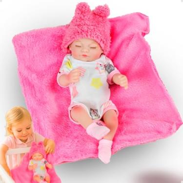 Imagem de Boneca Bebê Reborn Bons Sonhos Premium Detalhada – Pode Dar Banho, Realista e Macia