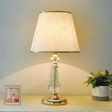 Imagem de Luminária de mesa contemporânea de cristal LED, estilo moderno e criativo, para sala de estar, escritório, casa de campo, hotel, quarto, mesa de cabeceira (Estilo 24)