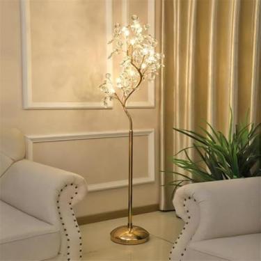 Imagem de Luminária de chão contemporânea de luxo em cerâmica com design floral, LED, estilo campestre francês, criativa, para sala de estar, quarto, quarto de menina, casa de campo (Estilo 8)