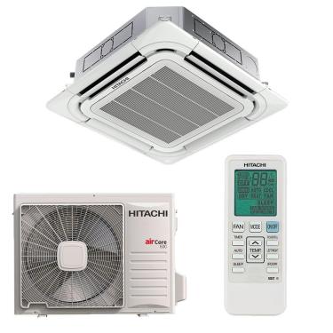 Imagem de Ar Condicionado Split Cassete 4 Vias Hitachi Aircore 600 Inverter 24.000 BTUS Quente E Frio 220V