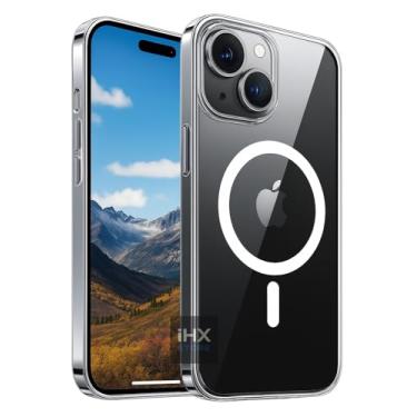Imagem de [Capa Mag-safe para iPhone 13 e iPhone 14] Capinha Clear Case Magnetica Premium com Proteção de Câmera Compatível com Mag-safe, Transparente e Resistente a Riscos e Anti Impacto
