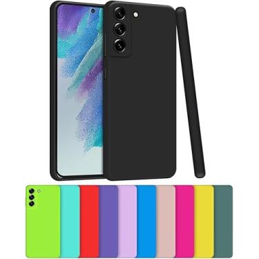 Imagem de Capa Capinha Case Compatível Samsung Galaxy S22 Silicone Aveludada Com Proteção De Câmera (VERDE HORTELA)