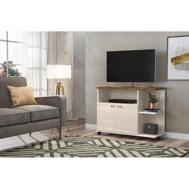 Imagem de Rack Lisboa Off White-canela - Lukaliam