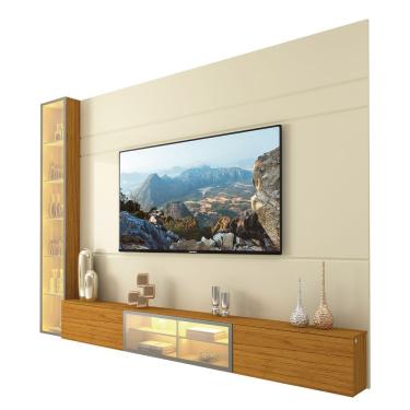 Imagem de Home Luminare Reflecta 255 1 Torre Para Tvs De Até 85 Polegadas Off White Naturale - Ge...