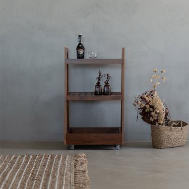 Imagem de Carrinho Bar Em Madeira Verniz Castanho