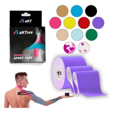 Imagem de Bandagem Elástica Funcional Adesiva Diversas Cores Premium C