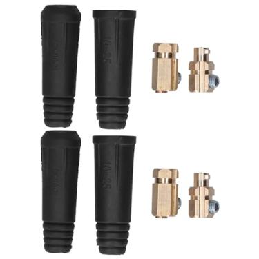 Imagem de Estink Soldagem Conector Rápido, Conector de Latão Plugue Soquete para Cabo 10 25mm² Com Borracha Flexível à Prova de Sol Resistente a Alta Temperatura