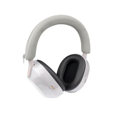 Imagem de SOULWIT Kit de proteção para fones de ouvido Sony WH-1000XM5, capa de silicone para faixa de cabeça + capa de TPU, à prova de suor, lavável, acessórios antiarranhões para WH1000XM5 - Prata