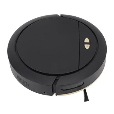 Imagem de Robô Varredor robô Aspirador de pó Automático Controle App robô Varredor Inteligente Com Tanque de água 100ml 7.4v (Preto)